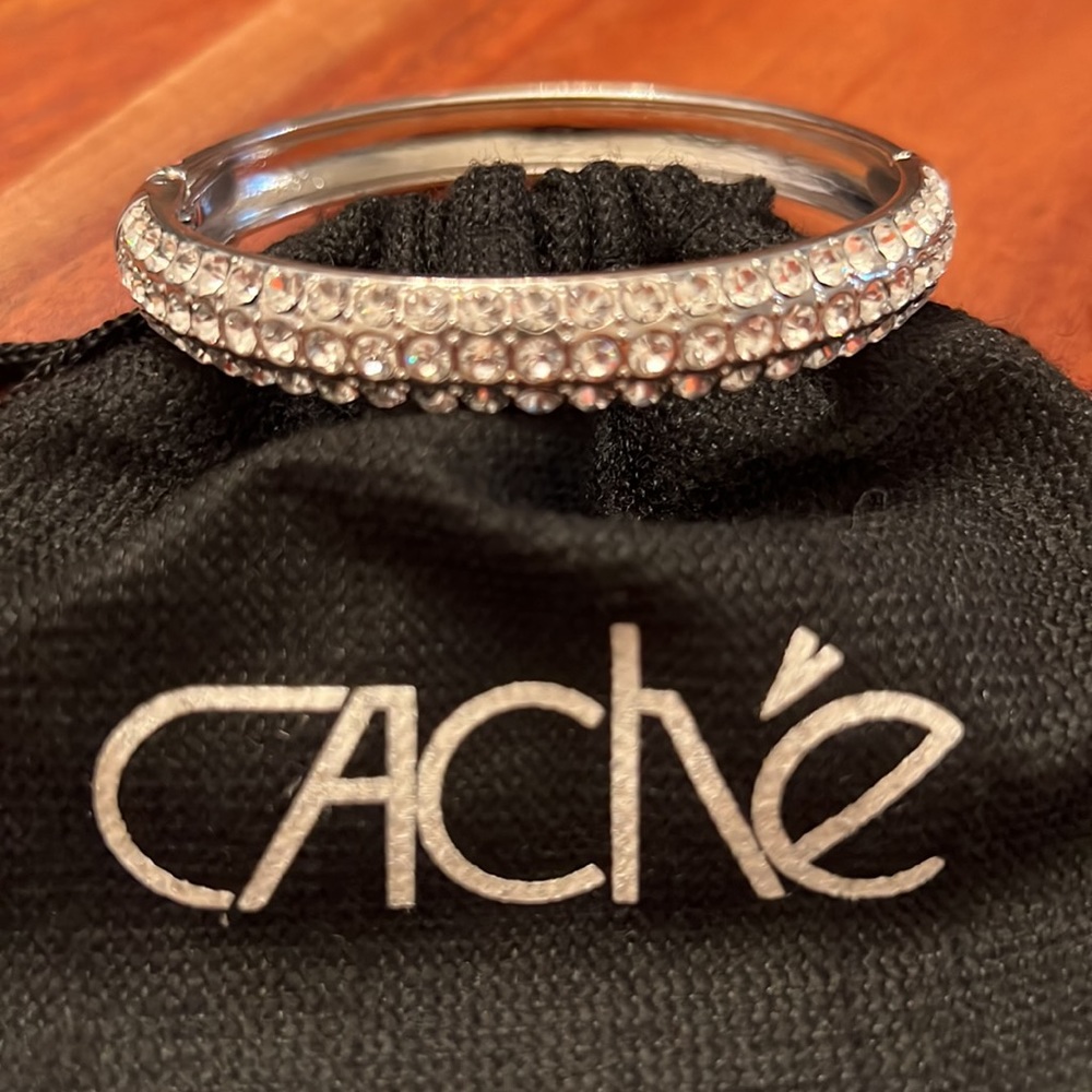 Cache Rhinestone Bangle Bracelet - image 6
